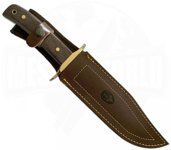 Muela Bowie Micarta Yuta Brown 16M Hunting Knife Messerworld En